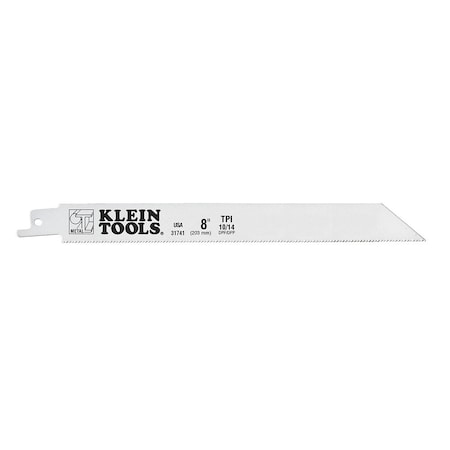 Klein Tools 8 in x 10/14 TPI Reciprocating Saw Blade, KLEIN, 5 PK 31741