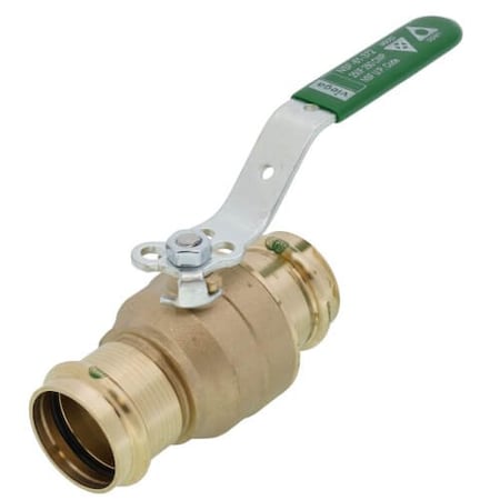 Viega 1-1/4 in ProPress Bronze Full Port Ball Valve w/ Lockable Metal Handle (Lead Free) 79938