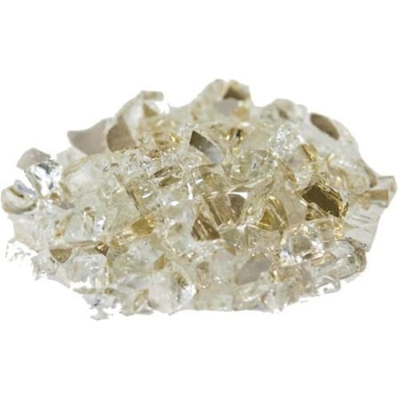 Dagan 0.25 in. Reflective Fire Glass, Gold TG-GOLD