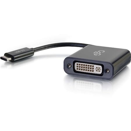 C2G USB-C to DVI-D Video Adapter Converter - Black 29483