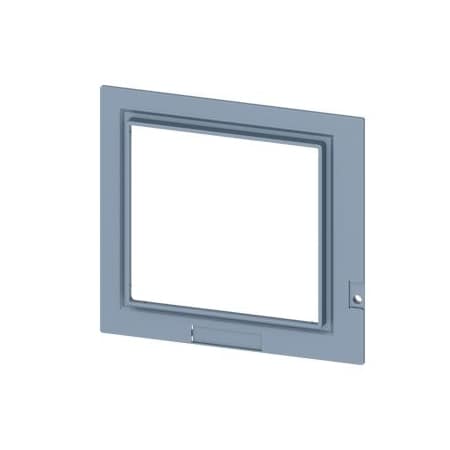 Siemens cover frame for door cutout for circuit breakers with front mounted rotary 3VA9877-0SB30