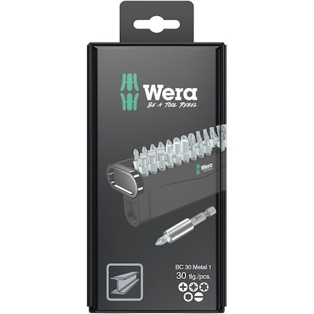 Wera Bit-Check 30 Metal 1 SB, 30 pieces 5057440001