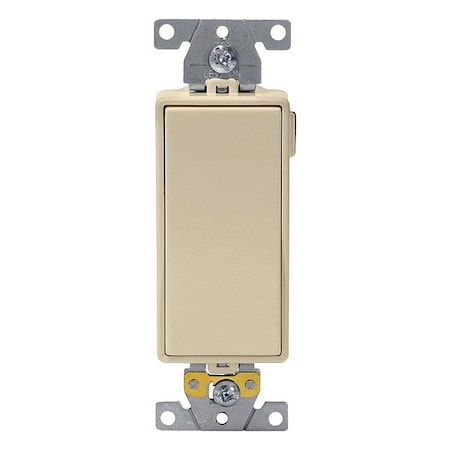 Leviton Wall Switch, Ivory, 3-Way, 2 hp M5633-I