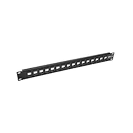 Doomsday 16 Port Keystone Blank Patch Panel - Black DO905893