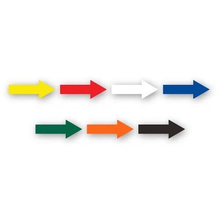 Ergomat 12inx4in Stem 2in DuraStripe Xtreme Arrows White, 30PK DSX-ARR-12-W-KIT