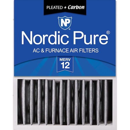 Nordic Pure 16x20x5 (4 3/8) Honeywell Replacement Air Filters MERV 12 Plus Carbon 1 Pack (16x20x5HPM12C-1)