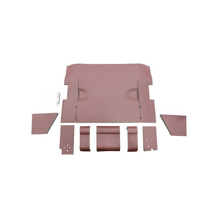 K&M Mfg Qwik Fit Lower Cab Kit for International Harvester 86 Series Tractors Burgundy Vinyl 4264