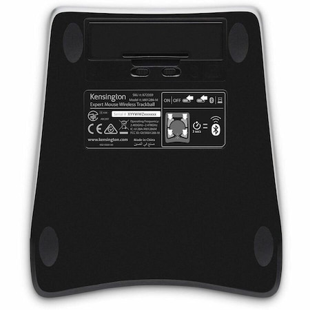 Kensington Expert Mousereg Wireless Trackball, Black KMW72359