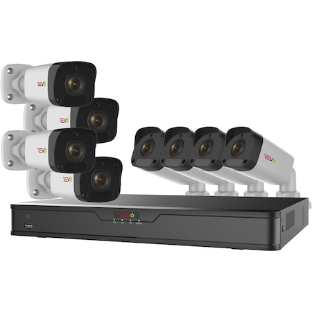 Revo America Ultra HD 16 Channel 2TB NVR Surveillance System with 8 x 2 Megapixel Cameras RU162B8E-2T