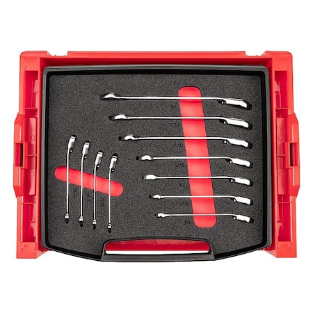 Tekton Combination Wrench Set, Steel, 11 Tools OLB94203