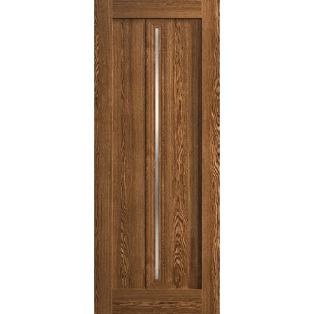 Sartodoors Slab Door Panel 42 x 80 inches, Ego 5014 Cognac Oak Veneer, Wood Veneer Doors, Pocket Closet Slid EGO5014S-DKO-42