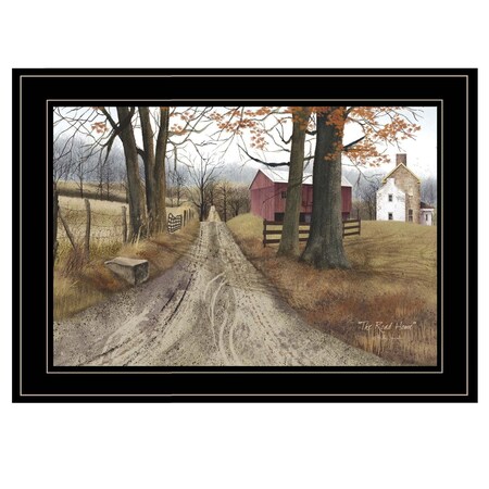 Homeroots The Road Home 3 Black Framed Print Wall Art 406402
