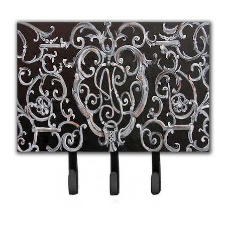 Carolines Treasures Ironwork Fence Leash and Key Holder 8927TH68