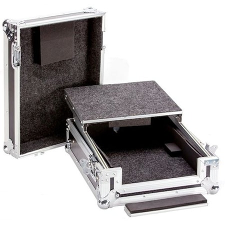 Deejay Led Fly Drive Case For Pioneer DJM900 Pro Mixer or Similarly Sized Equipment w/Laptop Shelf w/Wheels TBH12MIXLT