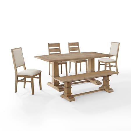 Crosley Joanna 6-Piece Dining Table Set For 7 KF20022RB