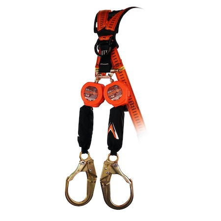 Malta Dynamics Pygmy Hog Self-Retracting Lifeline, 6 ft. Length, 2 Leg(s), 310 lb Weight Capacity C7104D-G2
