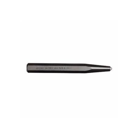Mayhew Center Punch - Full Finish, 6-1/4 in, 3/8 in Tip, Alloy Steel 479-24004