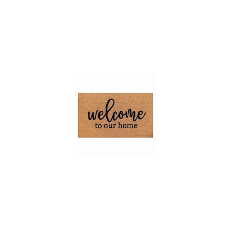 Sports Licensing Solutions Coir Welcome Door Mat, Scrolled Edge, 18 x 30 In. 41940