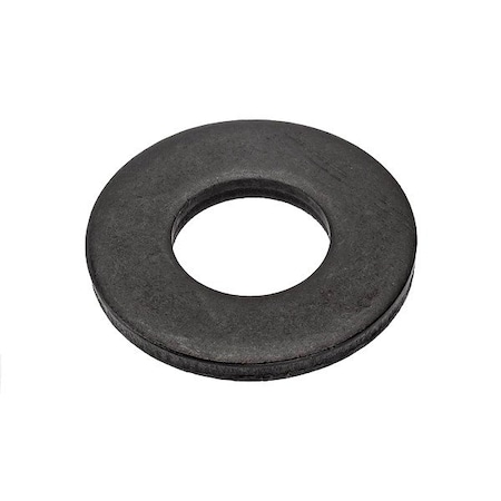 Zoro Select Flat Washer, For Screw Size 1/2 in , Stainless Steel Black Oxide Finish Z9099SS-BOX