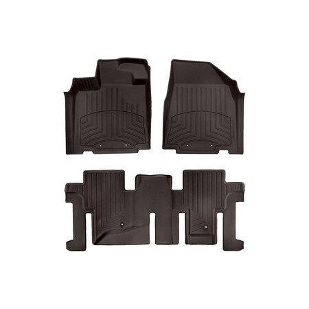 Weathertech Cocoa, Front and Rear FloorLiner HP 47445-1-2IM