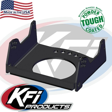 Kfi 105016R ATV Plow Cradle - 1/4 in Grade 50 Steel, ShotBlasted & Powder 105016-R