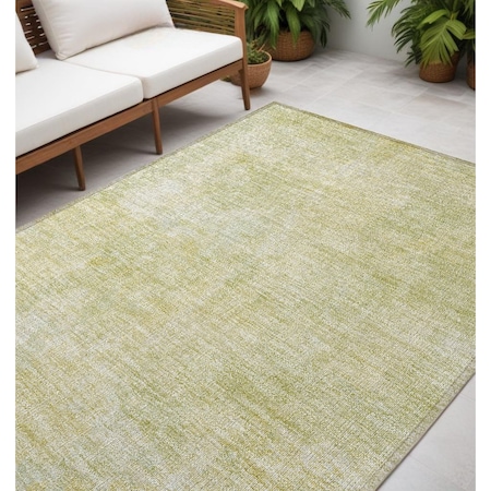 Homeroots 5' X 8' Gold Abstract Washable Non Skid Indoor Outdoor Area Rug 564255