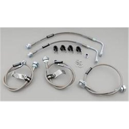 Ezgeneration Brake Lines Street Legal Braided Stainless Steel for use on Chevy Pickup Kit EZ2604599