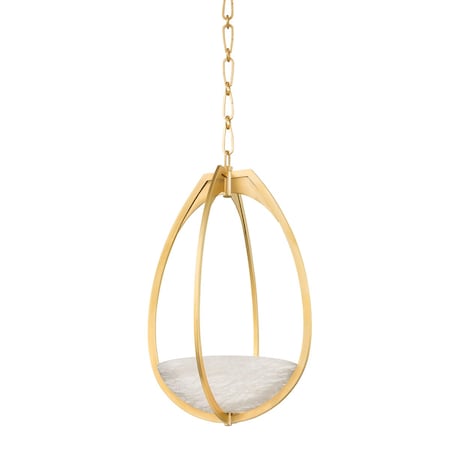 Hudson Valley Lighting Lloyd 1 Light Pendant 13.75 In. Aged Brass 4313-AGB