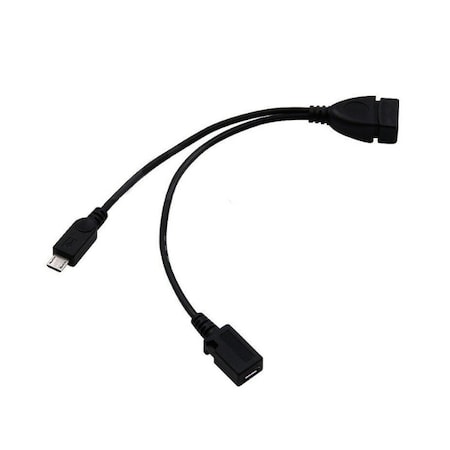 Sanoxy 2-in-1 Micro USB to USB Adapter OTG Cable + Power Cable for TV, Streaming Sticks, Media Devices SANOXY-VNDR-otg-Ycable