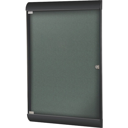 Ghent Enclosed Bulletin Board 42-1/8x27.75", 1 Door SILH20471