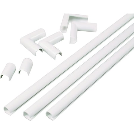 Legrand Wiremold Cord Channel Kit, PVC, White C110