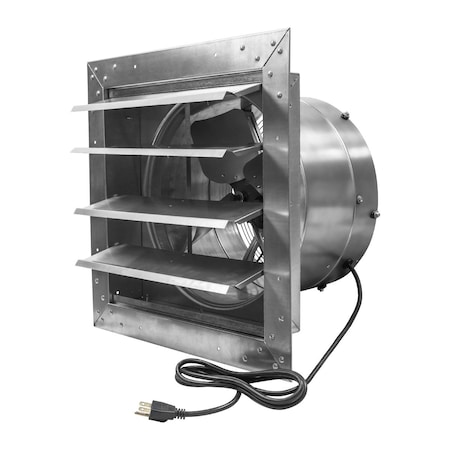 Maxx Air 14 in. Heavy Duty Exhaust Fan with Automatic Shutter and Plug-In Design IF14RUPS