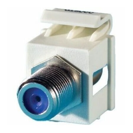 Ortronics F-CONNECTOR MULTIMEDIA MOD 110, F/F (75 OHM), TECHCHOICE, FOG WHITE ROHS KSFCN