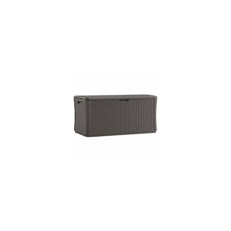 Suncast Deck Box 55in W X 29in D Gray Plastic 134 gal Gray BMDB13400ST