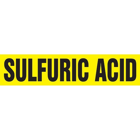 Accuform ASME ANSI PIPE MARKER SULFURIC RPK685STC
