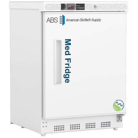 American Biotech Supply Refrigerator, White, 4.6 cu ft, 120 V PH-ABT-NSF-UCBI-0404