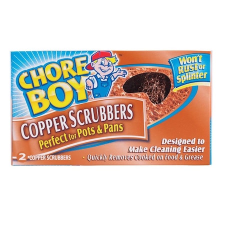 Chore Boy Heavy Duty Copper Scrubber For Pots and Pans, 2PK 10811435002159