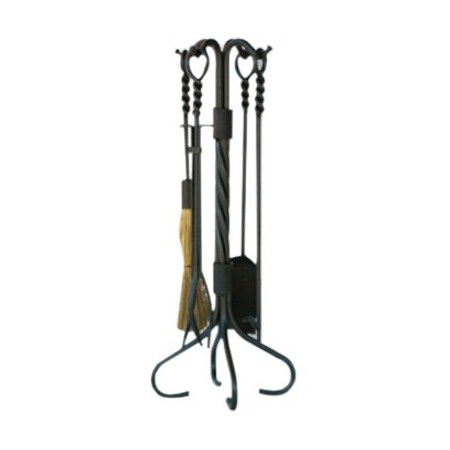 Uniflame UniFlame F-1179 5 Piece Olde World Iron Ring / Swirl Fireset F-1179