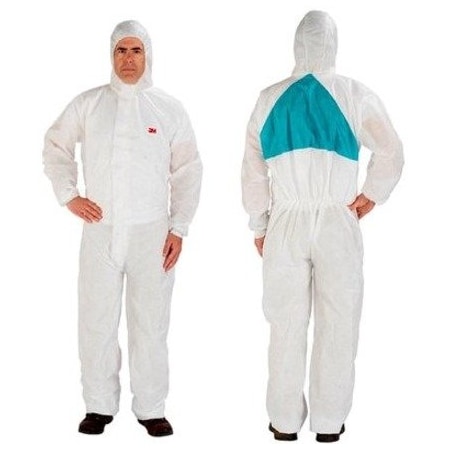 3M Hooded Disposable Coveralls, 2XL, White, SMMMS 4520-XXL
