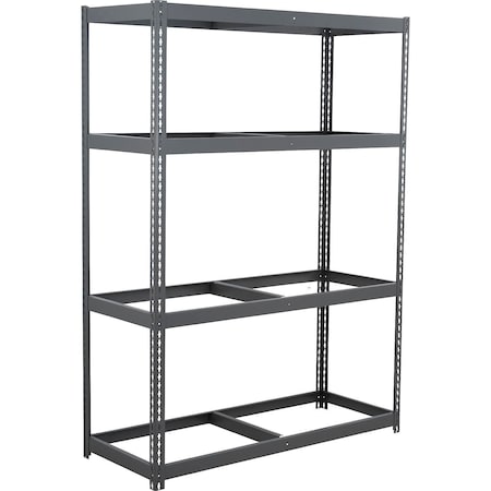 Global Industrial 4 Shelf, Heavy Duty Boltless Shelving, Starter, 60"W x 48"D x 72"H, No Deck B3163933