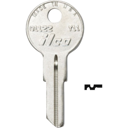 Ilco Yale Lockset H7W Key Blank 1122, 10PK IAL2830220B