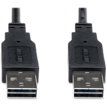 Eaton EATON Universal Reversible USB 2.0 Cable Reversible A To Reversible A M/m, 3 Ft. UR020-003