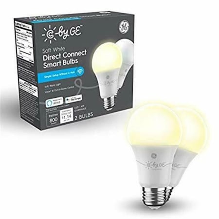 Gourmetgalley C by GE Direct Connect A19 Smart LED Light Bulbs, Soft White, 2PK GO3294781