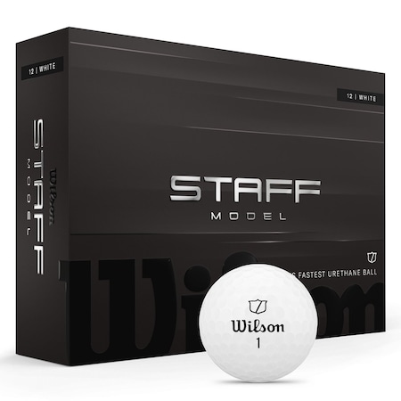 Wilson Staff Model White Golf Balls, 12PK 113173