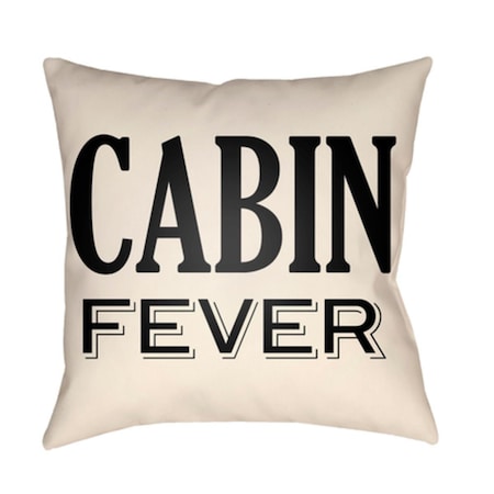 Artistic Weavers Lodge Cabin Cabin Fever Poly Filled Pillow - Black & Beige - 20 x 20 in. LGCB2027-2020