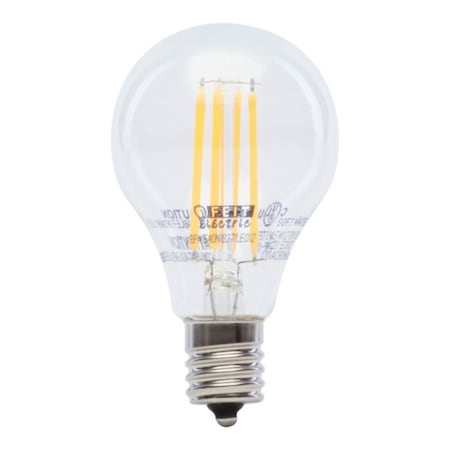 Feit Electric Feit Electric2 LED Lamp, General Purpose, A15 Lamp, 40 W Equivalent, E17 Lamp Base, Dimmable, Clear BPA1540N/827/LED/