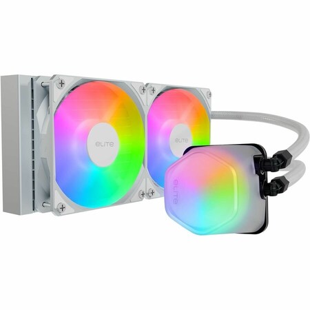 Coolermaster 240 Elite Liquid White AIO CPU ELW-D24M-A21DA-RW