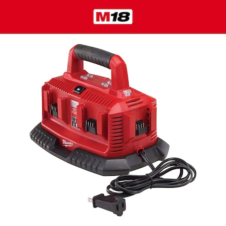 Milwaukee Tool M18 Six-Pack Sequential Battery Charger 48-59-1806