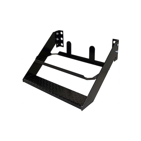 K&M Mfg Step Mount for #30 Toolbox 22-In. - 25-In. Wide Bolt Pattern Black Powder Coat 1503