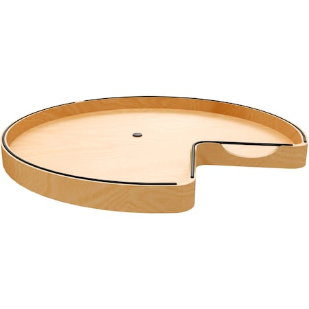 Revashelf 32 in Kidney Shape Single Shelf Wood/Black Lazy Susan Craftsman 4CC-401-32BS-1MB